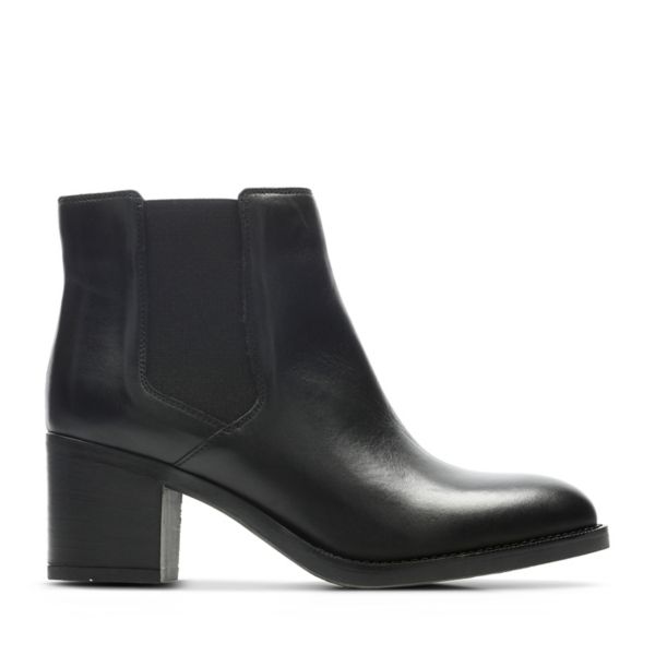 Clarks Womens Mascarpone Bay Ankle Boots Black | UK-2145836 - Click Image to Close